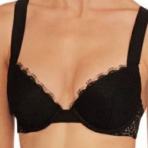 0040~All Over Logoed Band Push Up Bra